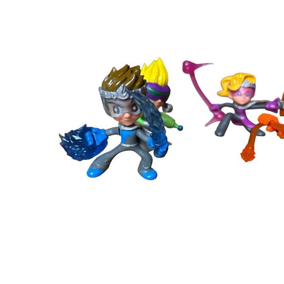 Ninja Kidz Lot Of Figures 12 Pieces Mummy Disc Girl Boy - Picture 5 of 9